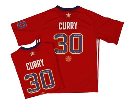 Stephen Curry Signed and Inscribed NBA All-Star Game Jersey